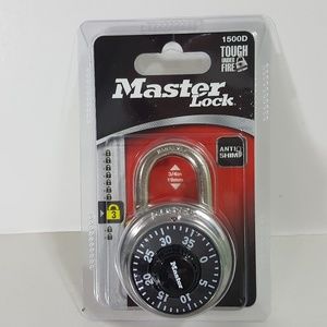 MASTER LOCK DIAL COMBINATION LOCK 1500D NEW IN PAC